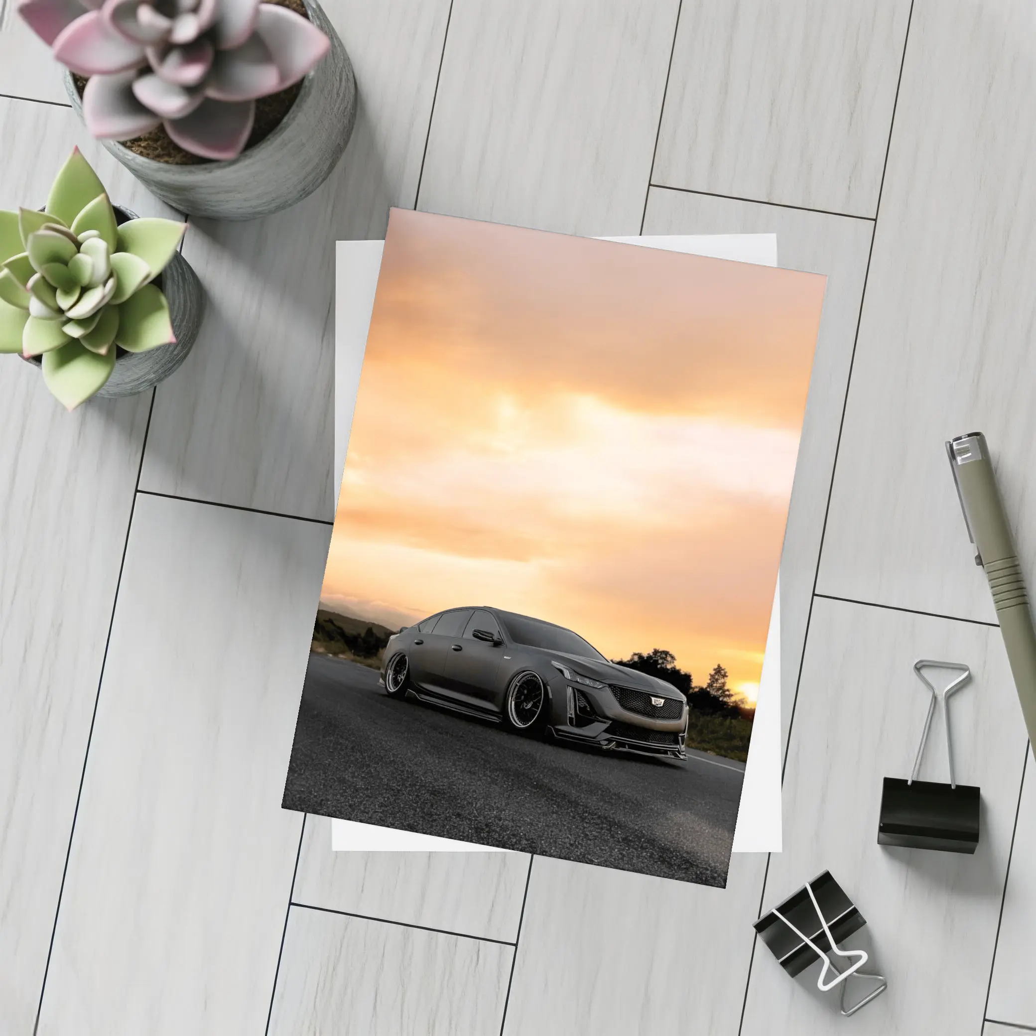 Cadillac CT5 Matte Black Sunset Road – Postcards