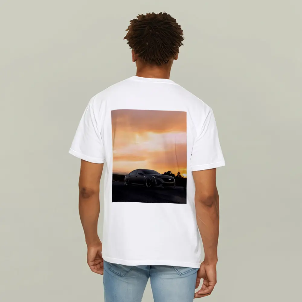 Cadillac CT5 Matte Black Sunset Road – T-Shirts
