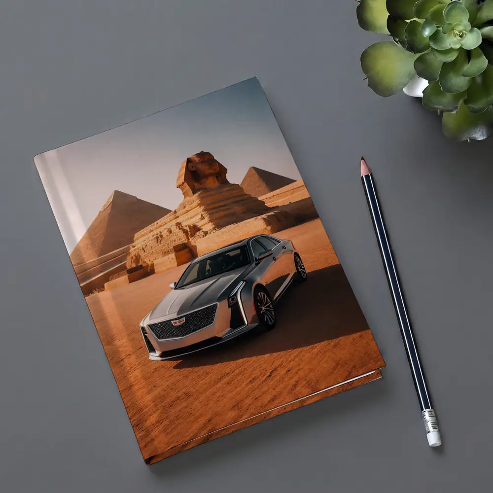 Cadillac CT6 Parked Before Egyptian Pyramids – Notebooks
