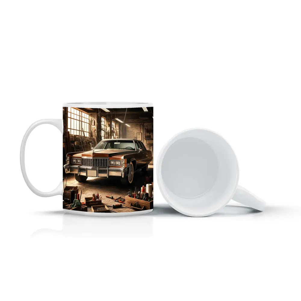 Cadillac Classic Car Vintage Garage Workshop – Mugs