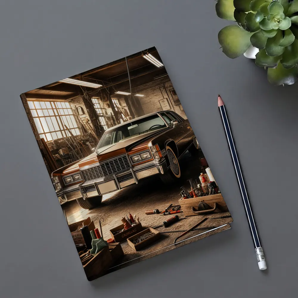 Cadillac Classic Car Vintage Garage Workshop – Notebooks
