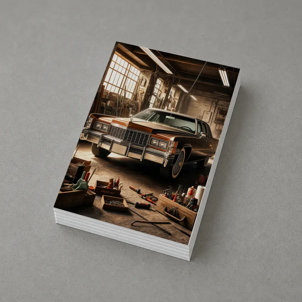 Cadillac Classic Car Vintage Garage Workshop – Postcards