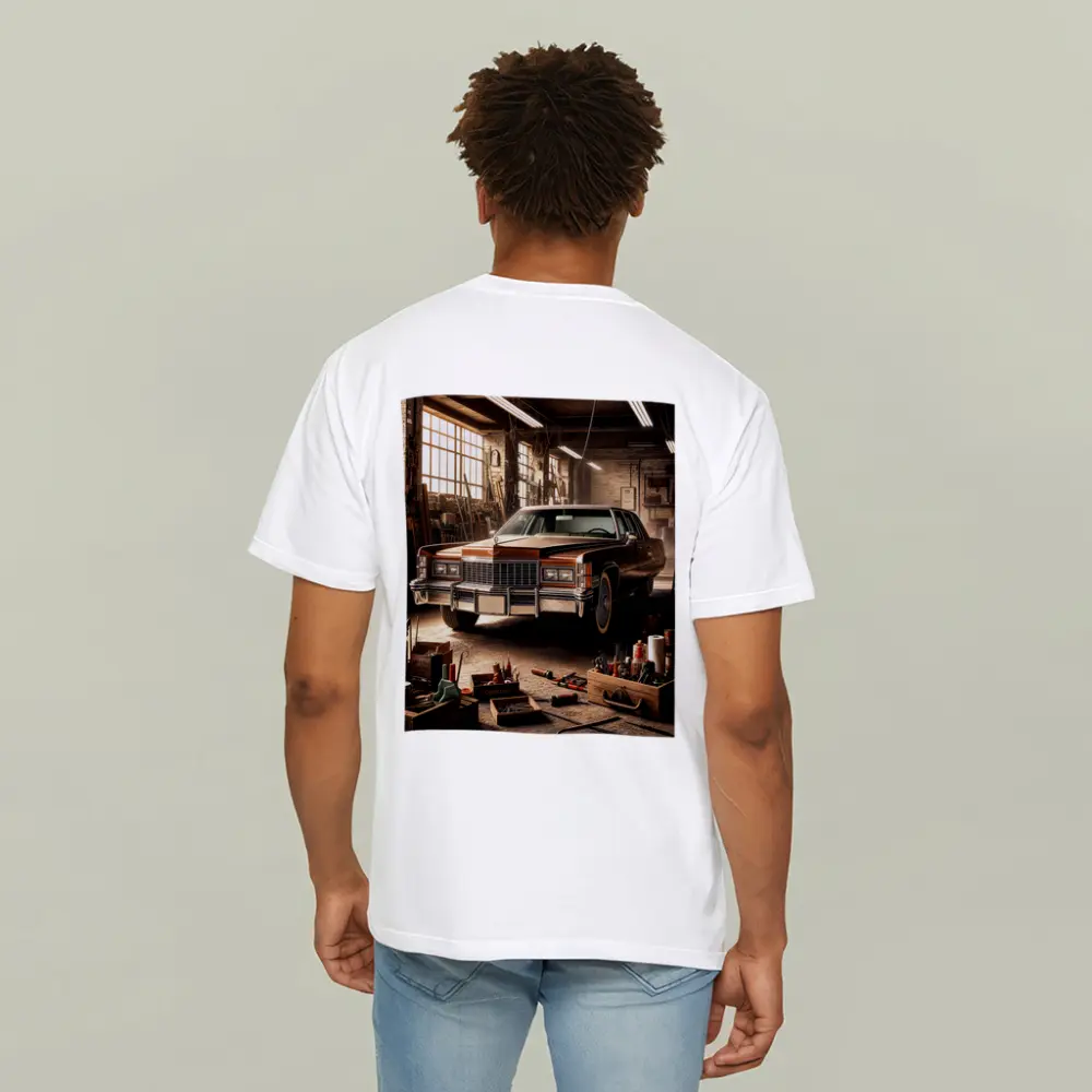 Cadillac Classic Car Vintage Garage Workshop – T-Shirts