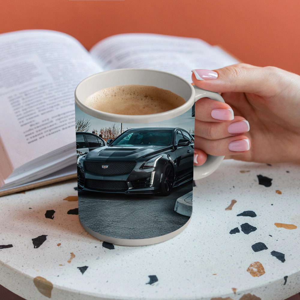 Cadillac CTS Black Widebody Street Shot – Mugs