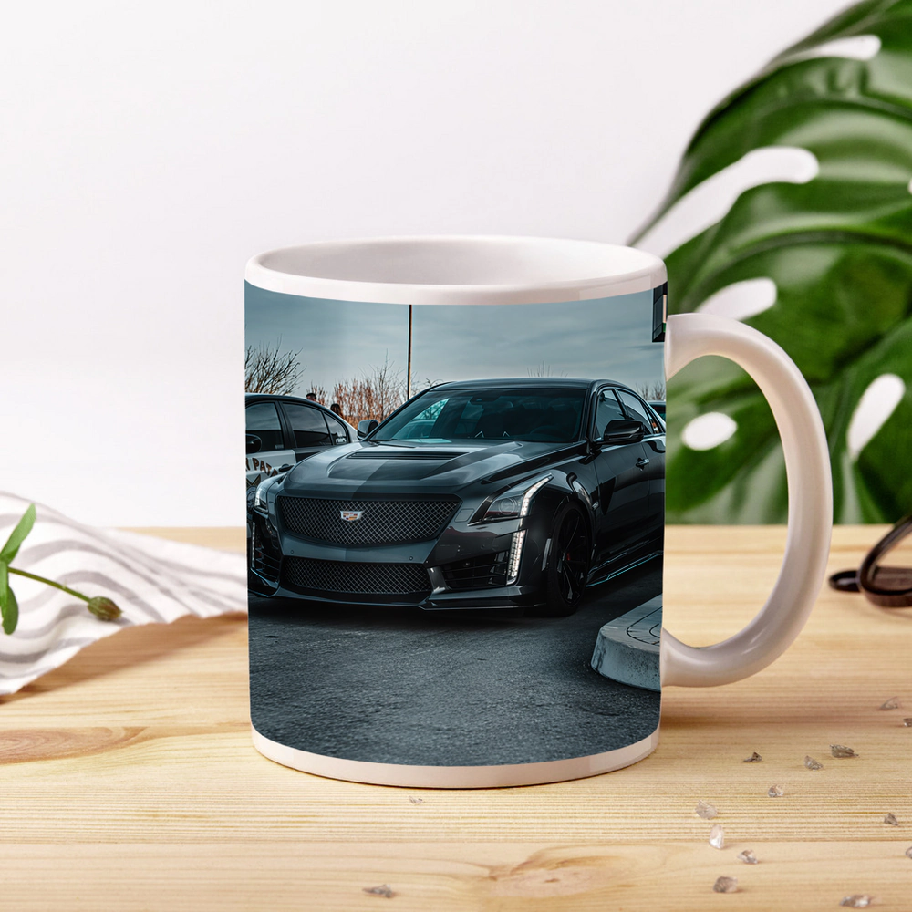 Cadillac CTS Black Widebody Street Shot – Mugs