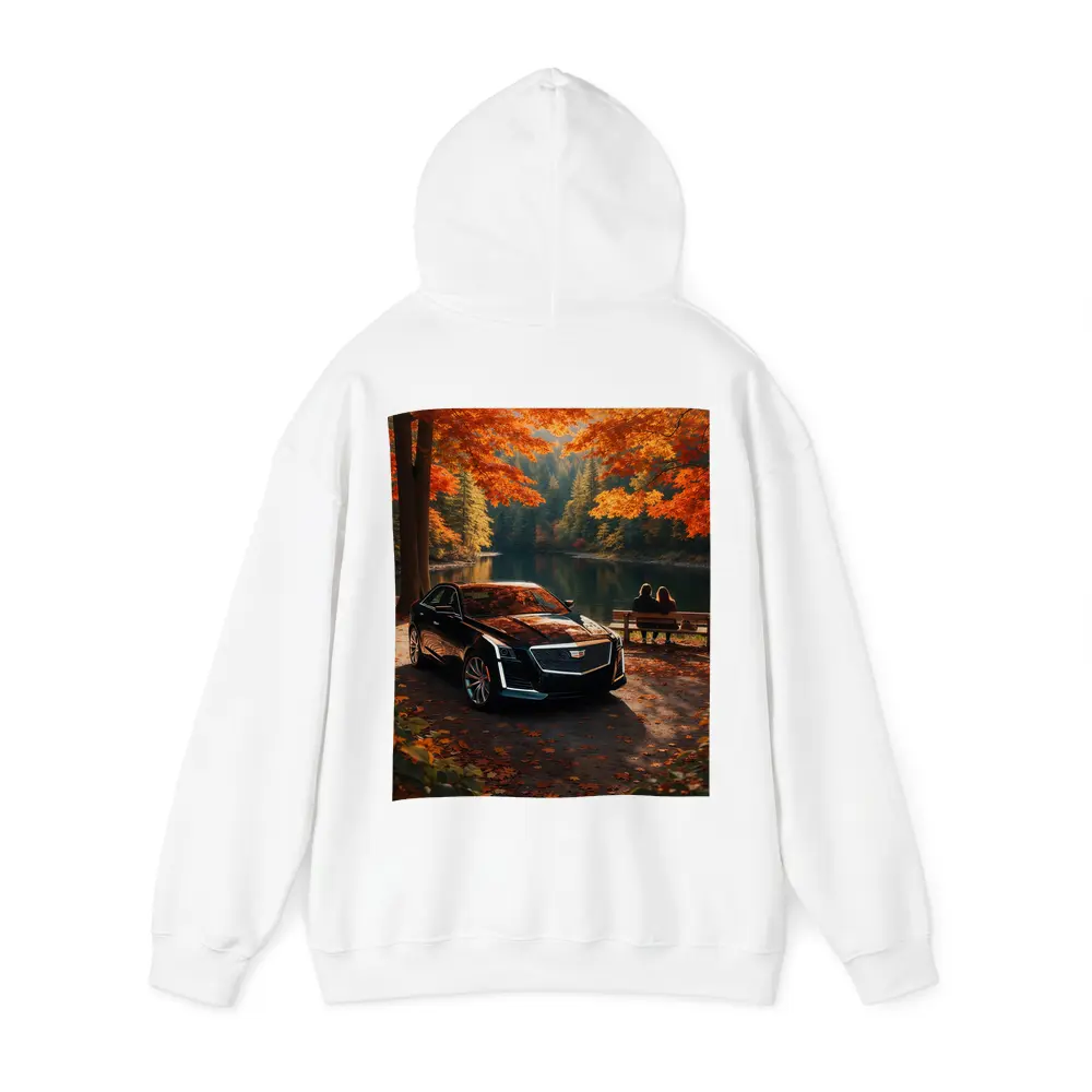 Cadillac CTS Black Sedan Autumn Lake – Hoodies