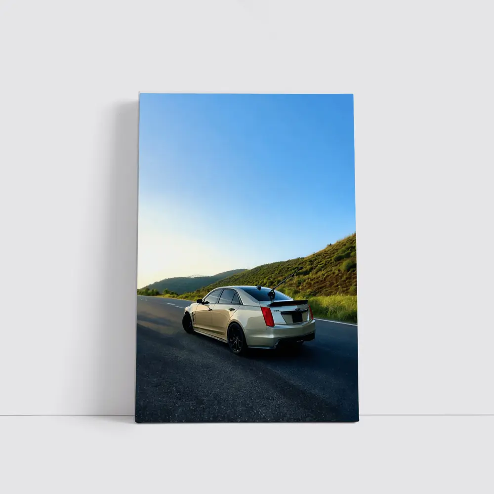 Cadillac CTS V On Mountain Highway – Wall Art