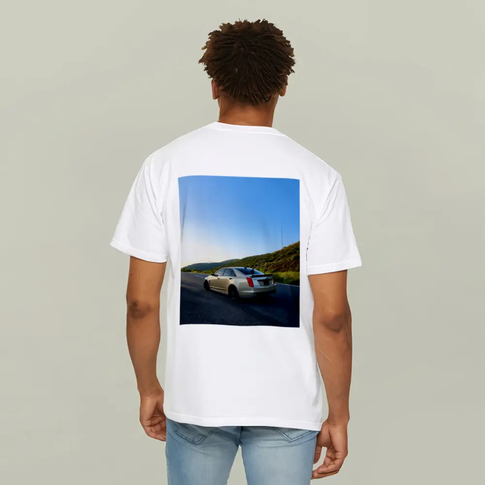 Cadillac CTS V On Mountain Highway – T-Shirts