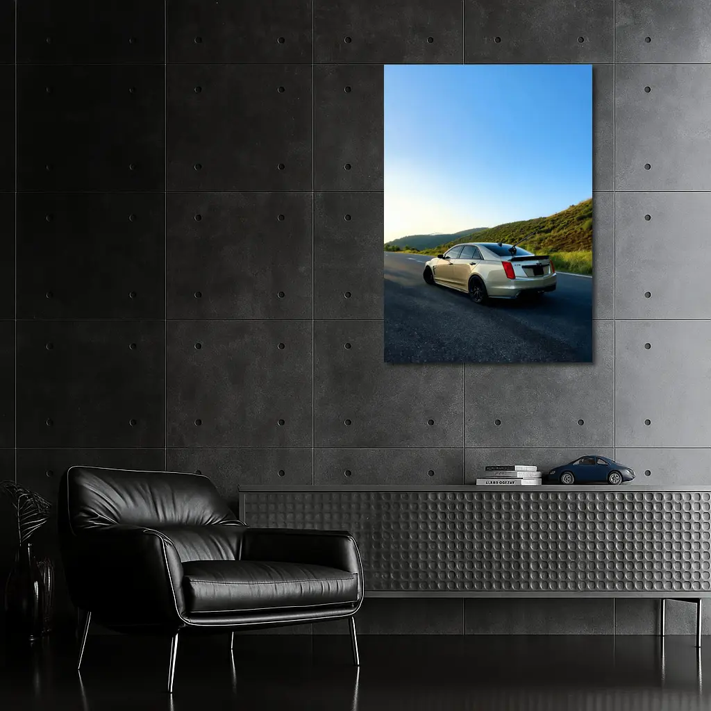 Cadillac CTS V On Mountain Highway – Wall Art