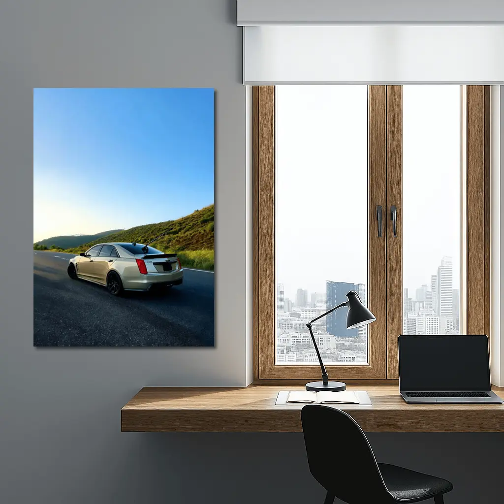 Cadillac CTS V On Mountain Highway – Wall Art