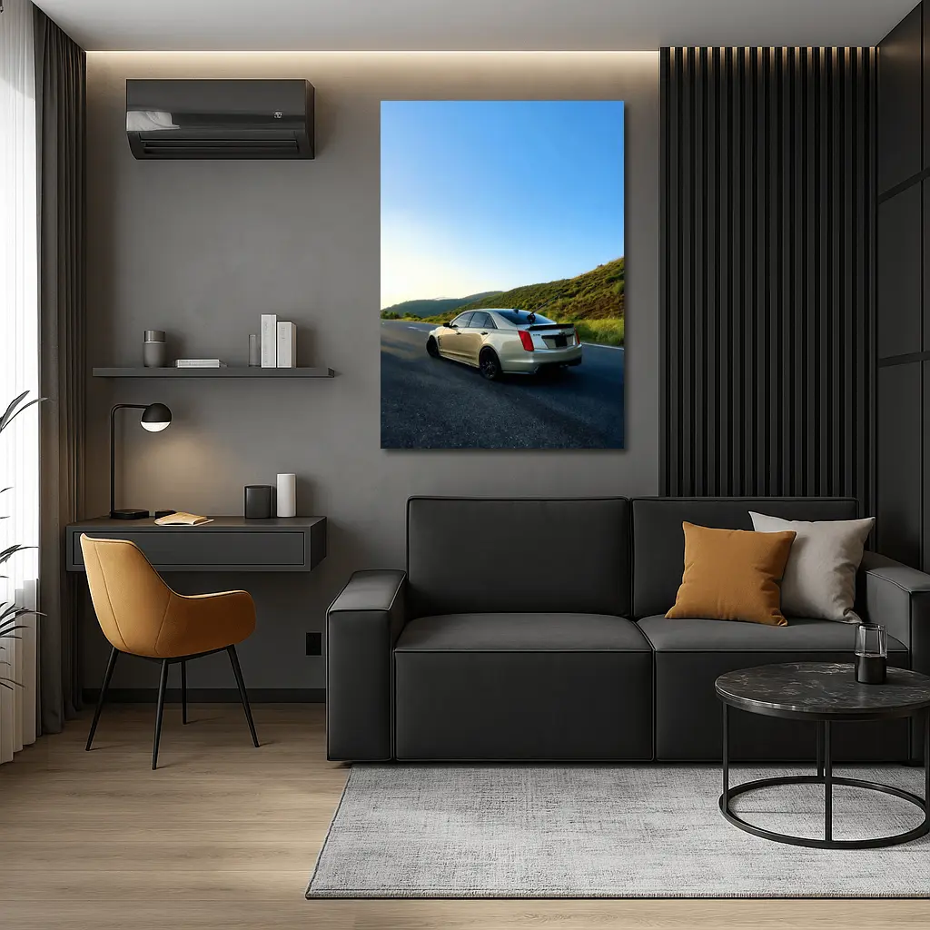 Cadillac CTS V On Mountain Highway – Wall Art