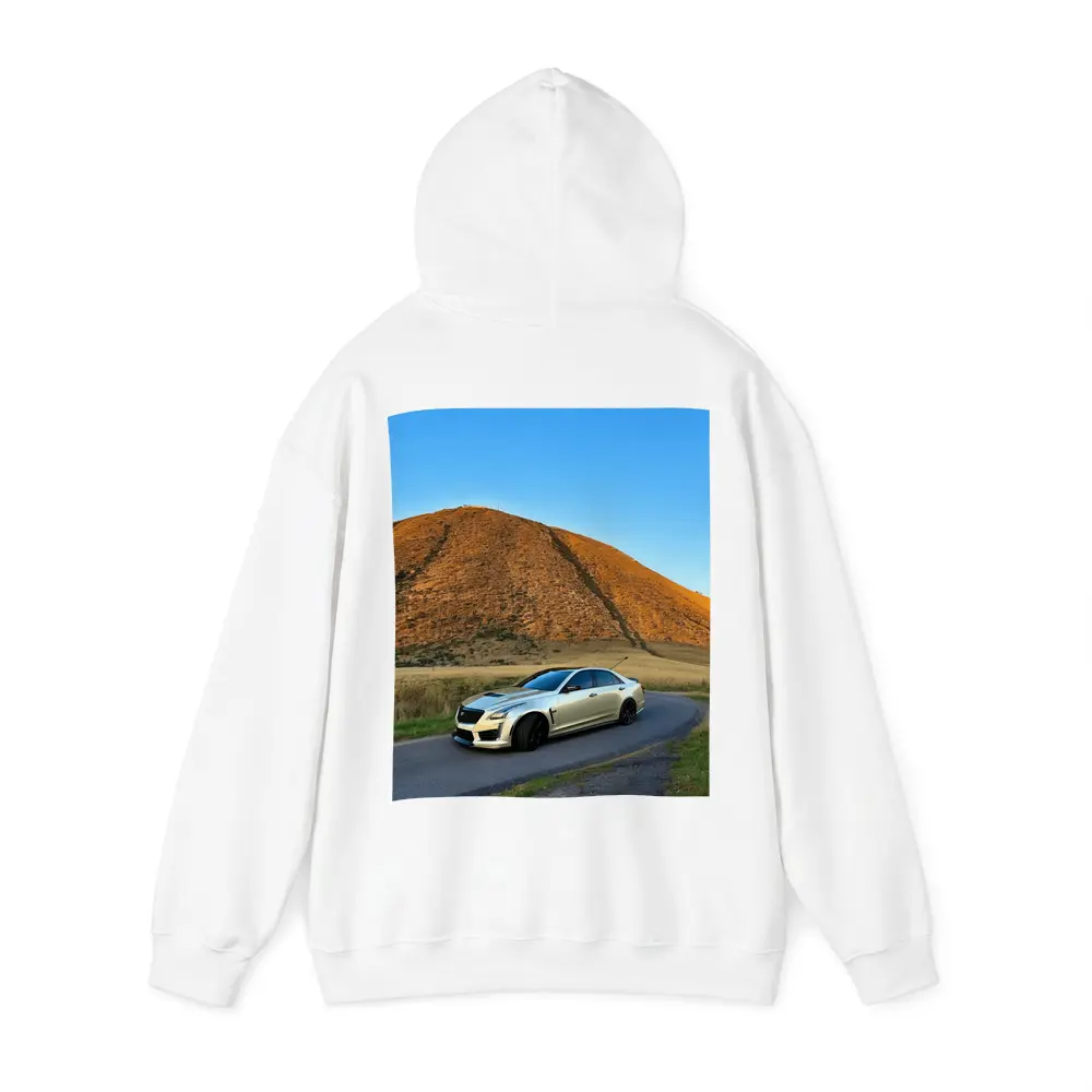 Cadillac CTS-V Silver Sedan Mountain Road – Hoodies