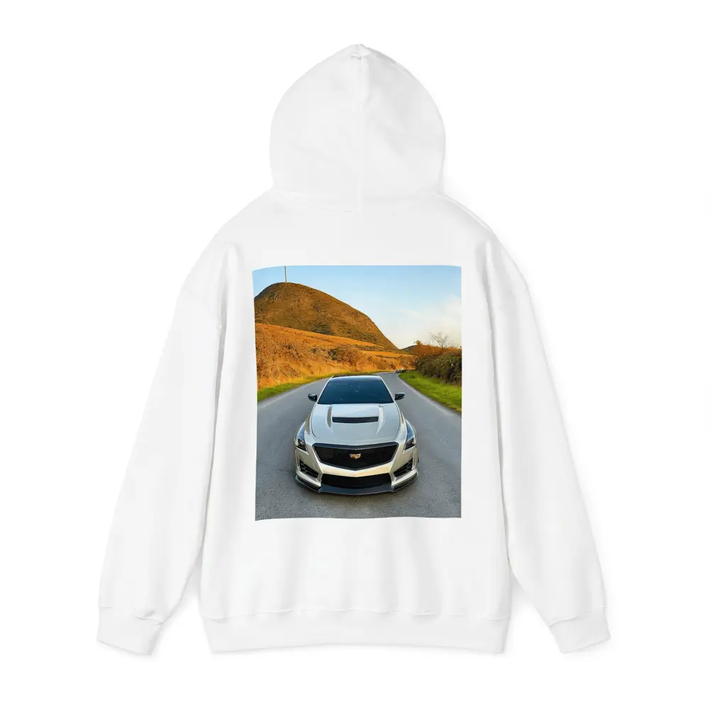 Cadillac CTS V On Mountain Road – Hoodies