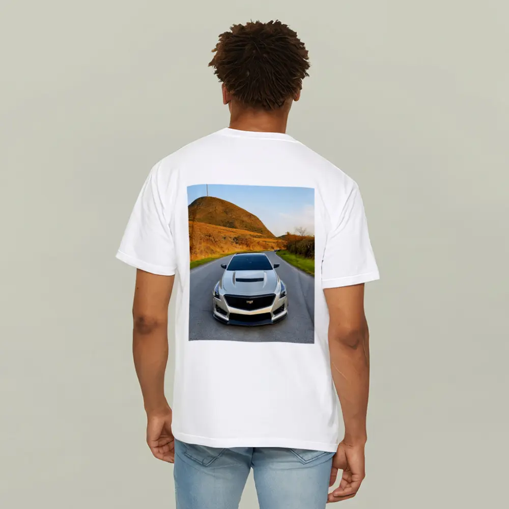 Cadillac CTS V On Mountain Road – T-Shirts