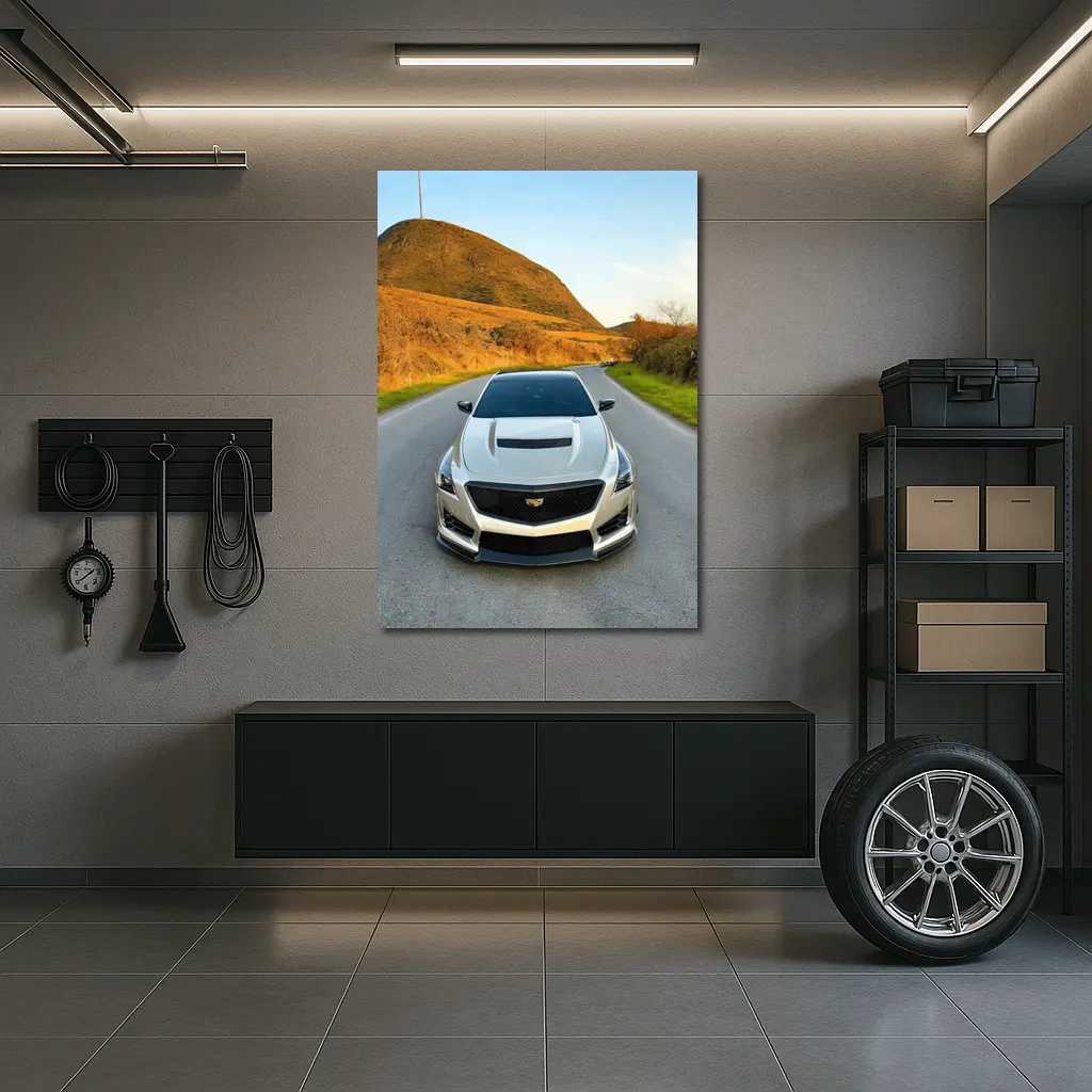 Cadillac CTS V On Mountain Road – Wall Art