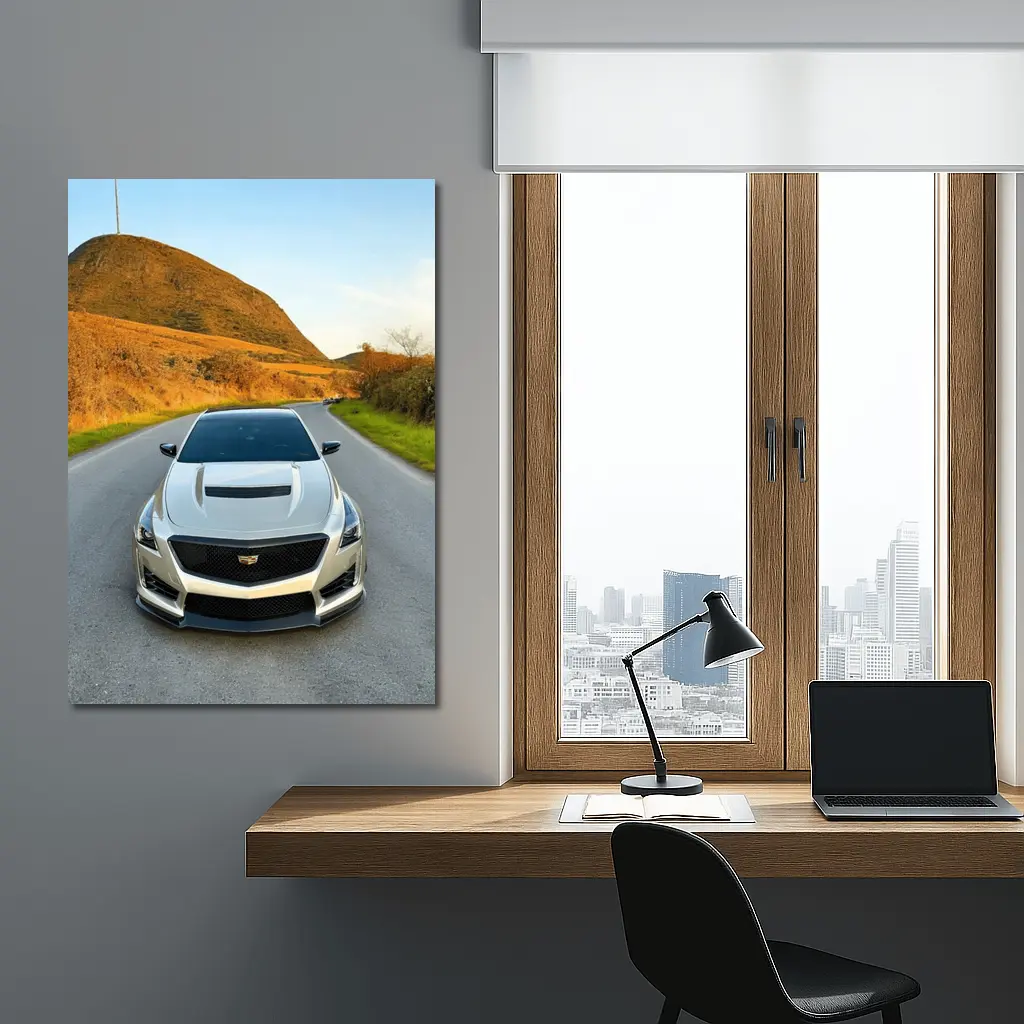 Cadillac CTS V On Mountain Road – Wall Art
