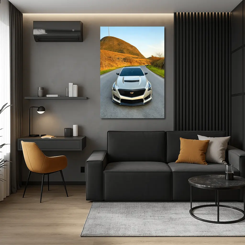 Cadillac CTS V On Mountain Road – Wall Art