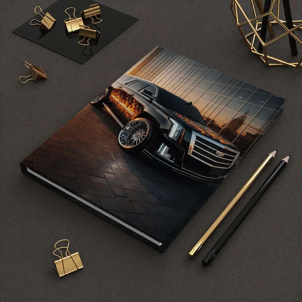 Cadillac Escalade Flame Wrap City Sunset – Notebooks