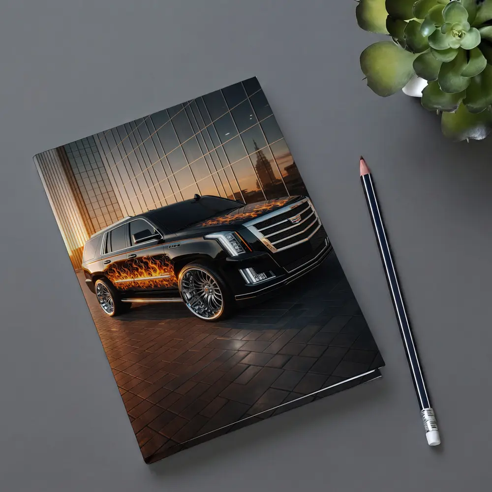 Cadillac Escalade Flame Wrap City Sunset – Notebooks