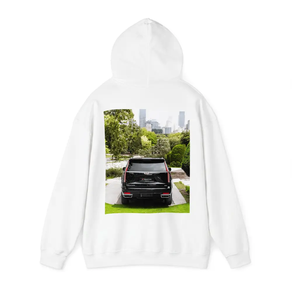 Cadillac Escalade Black SUV City Background – Hoodies