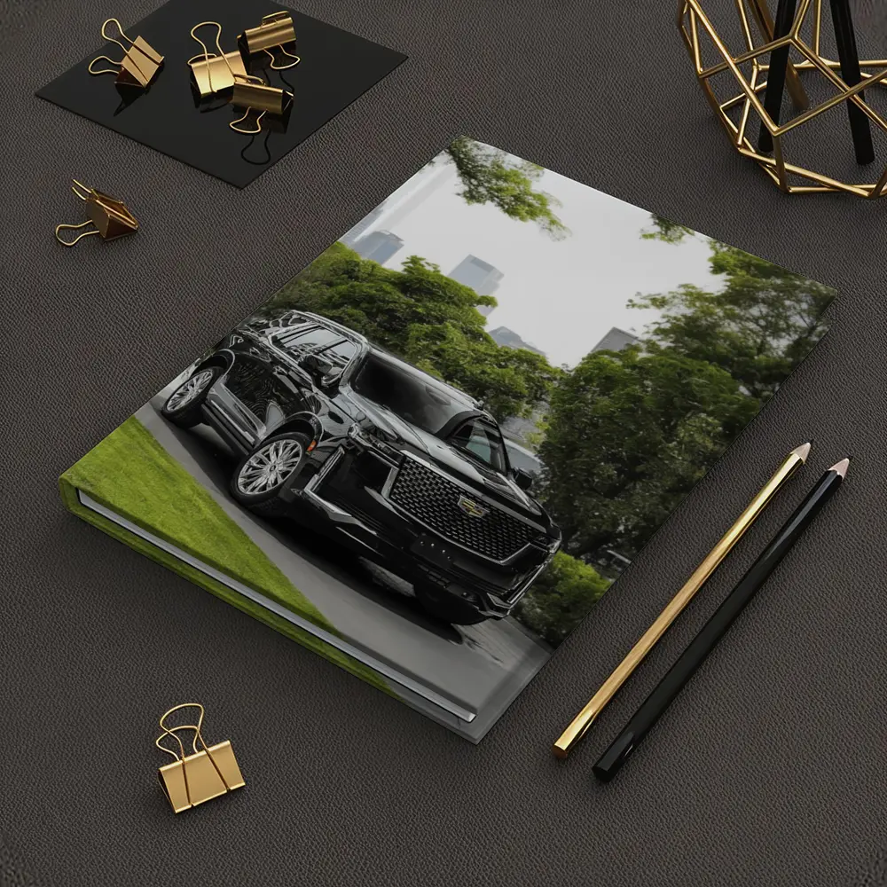 Cadillac Escalade Black SUV City Background – Notebooks