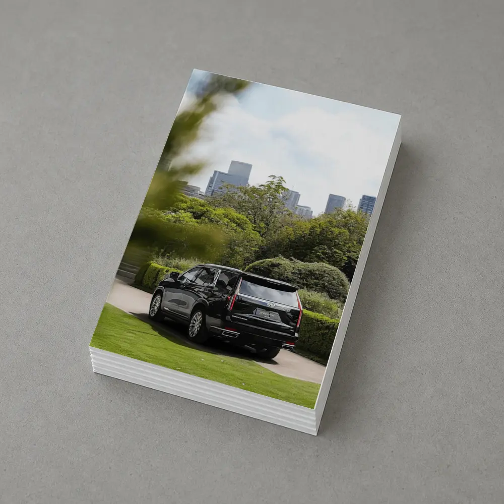 Cadillac Escalade Black SUV City Park – Postcards