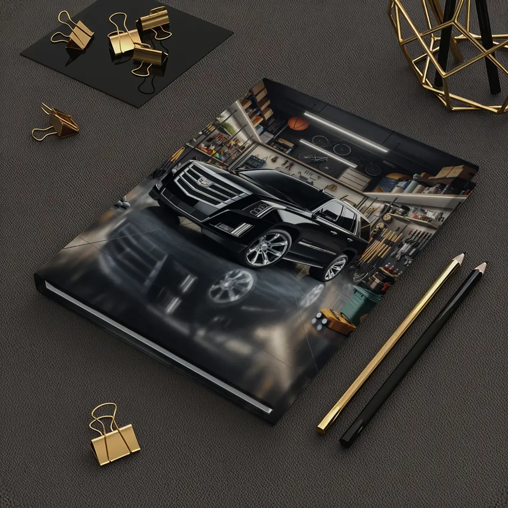 Cadillac Escalade Black SUV Modern Garage – Notebooks