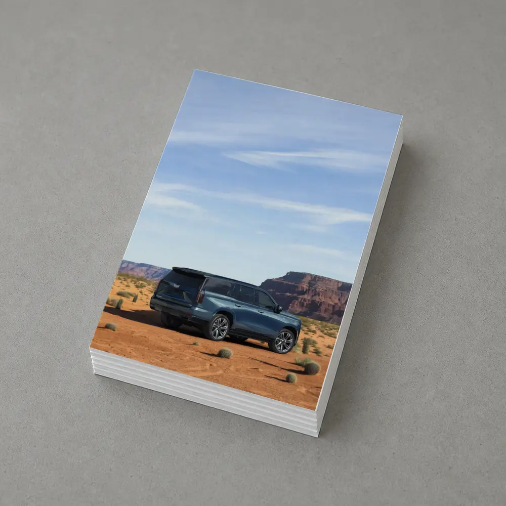 Cadillac Escalade Blue SUV Desert Canyon – Postcards