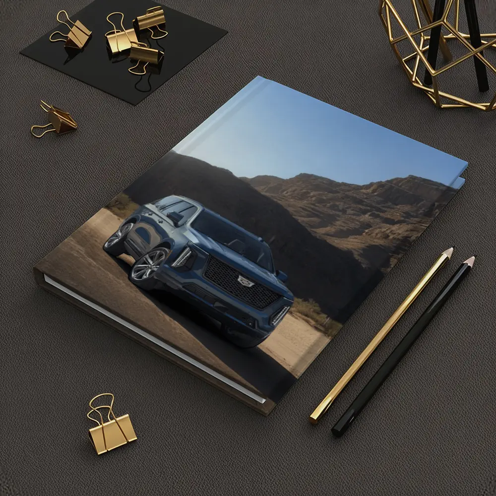 Cadillac Escalade Blue SUV Desert Mountains – Notebooks