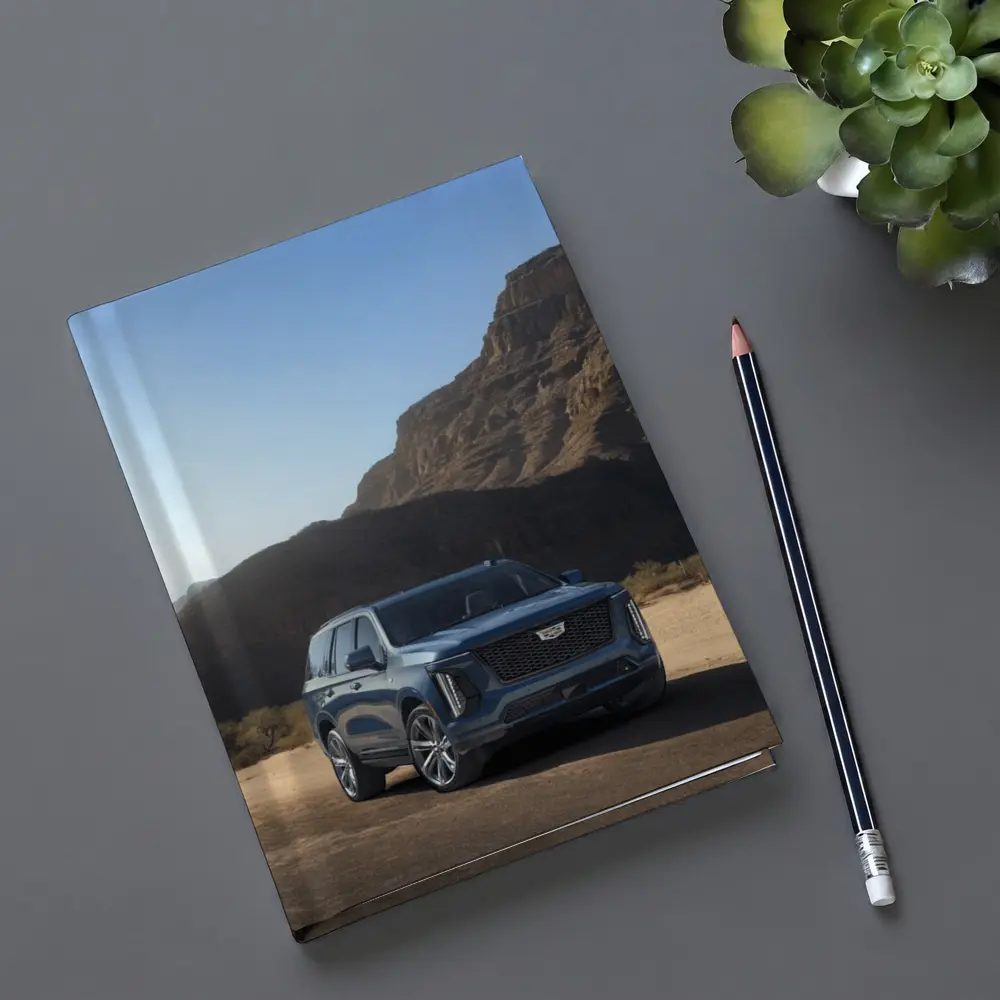 Cadillac Escalade Blue SUV Desert Mountains – Notebooks