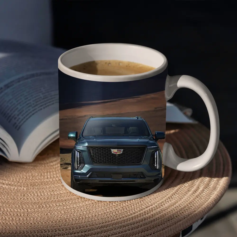 Cadillac Escalade SUV Desert Canyon Front View – Mugs