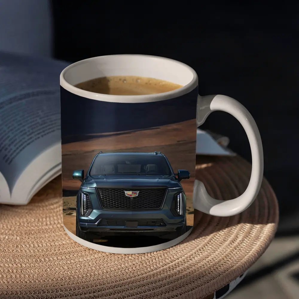 Cadillac Escalade SUV Desert Canyon Front View – Mugs