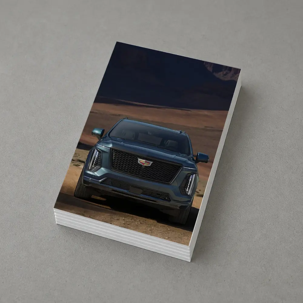 Cadillac Escalade SUV Desert Canyon Front View – Postcards