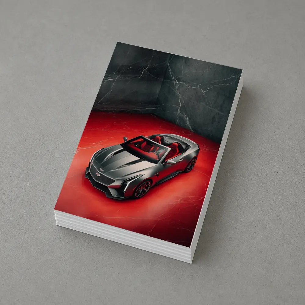 Cadillac XLR Roadster Red Marble Studio – Postcards