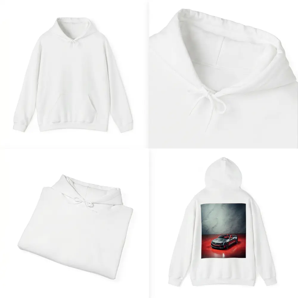 Cadillac XLR Roadster Silver Red Marble – Hoodies