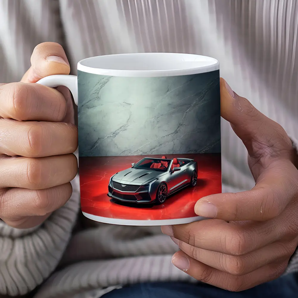 Cadillac XLR Roadster Silver Red Marble – Mugs