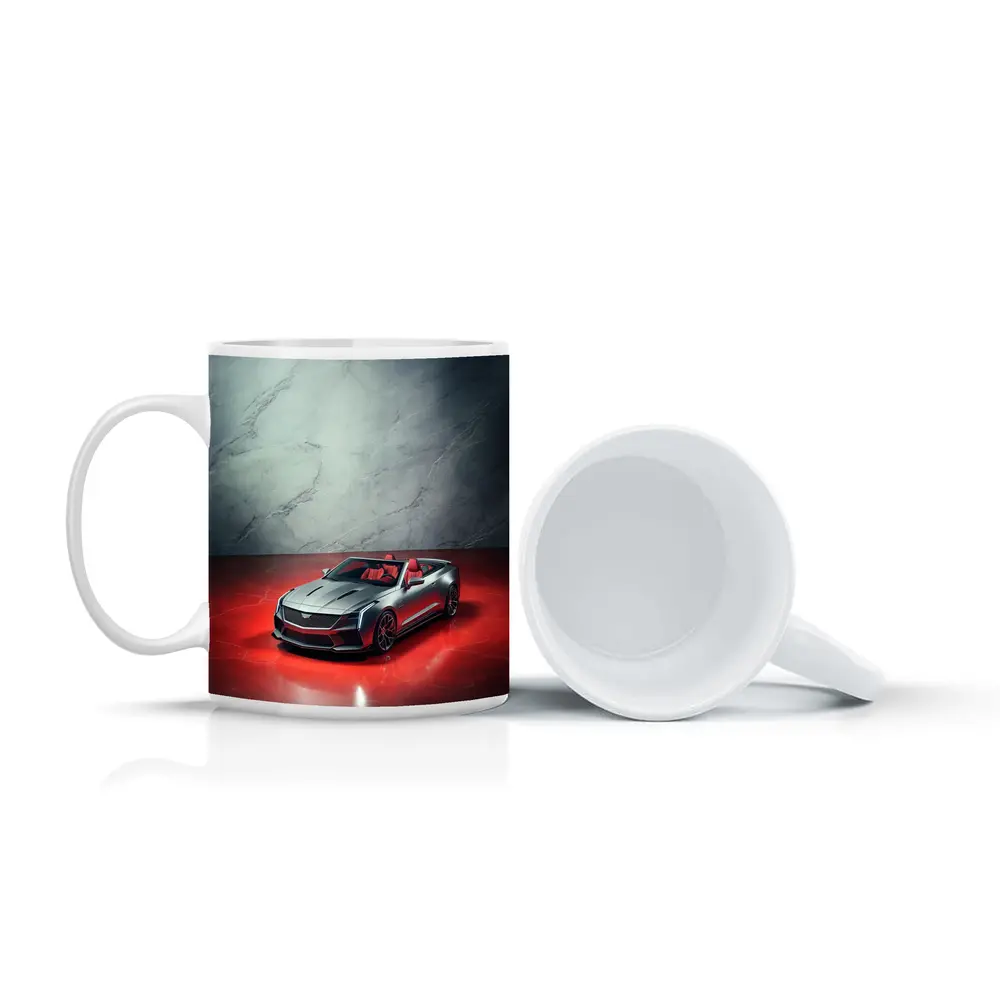 Cadillac XLR Roadster Silver Red Marble – Mugs