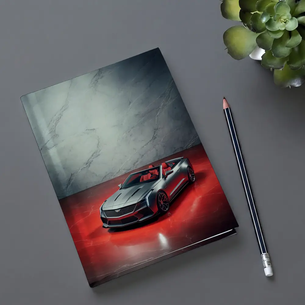 Cadillac XLR Roadster Silver Red Marble – Notebooks