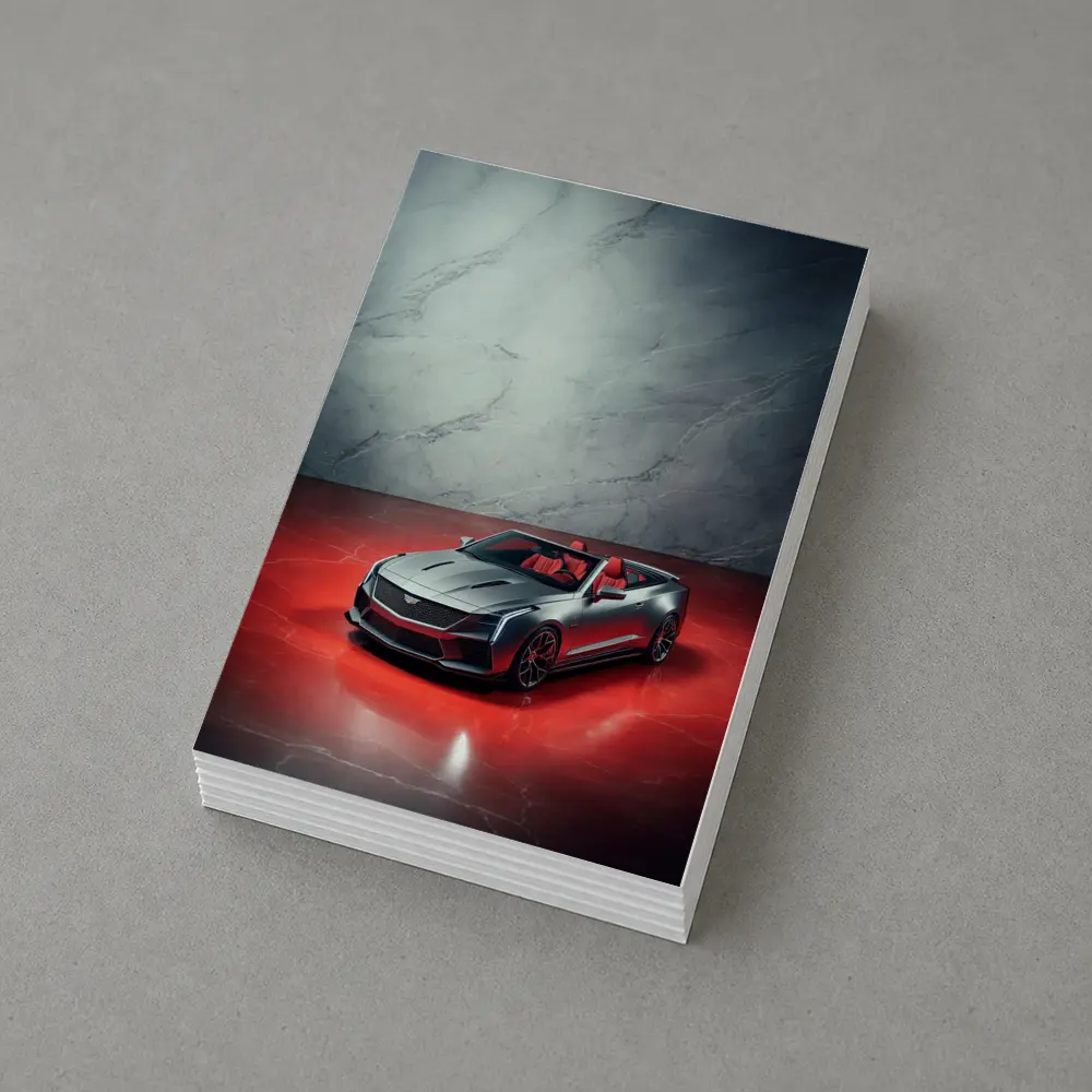 Cadillac XLR Roadster Silver Red Marble – Postcards