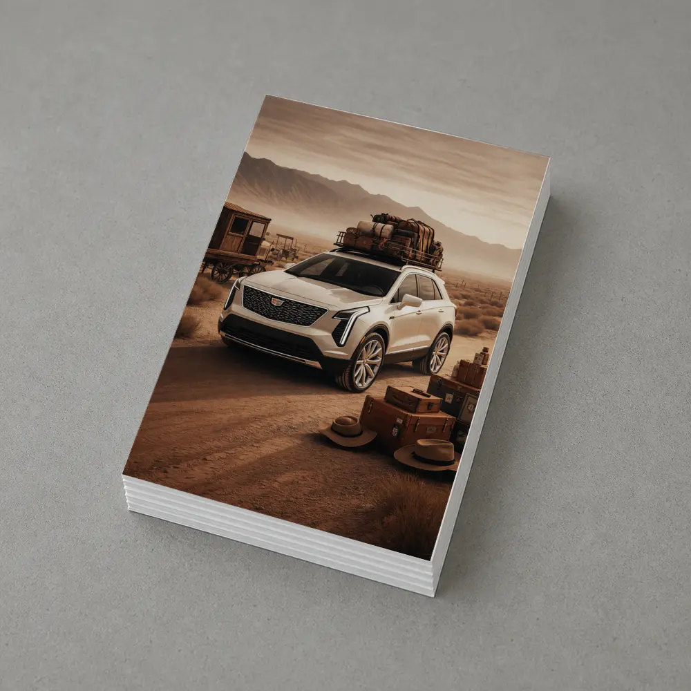 Cadillac XT4 SUV Desert Adventure Scene – Postcards
