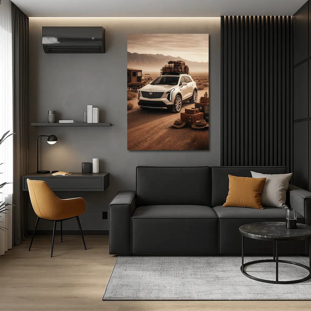 Cadillac XT4 SUV Desert Adventure Scene – Wall Art
