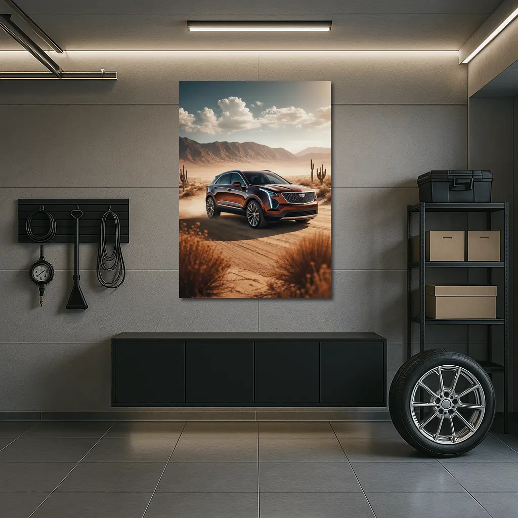 Cadillac XT4 SUV Desert Landscape Drive – Wall Art