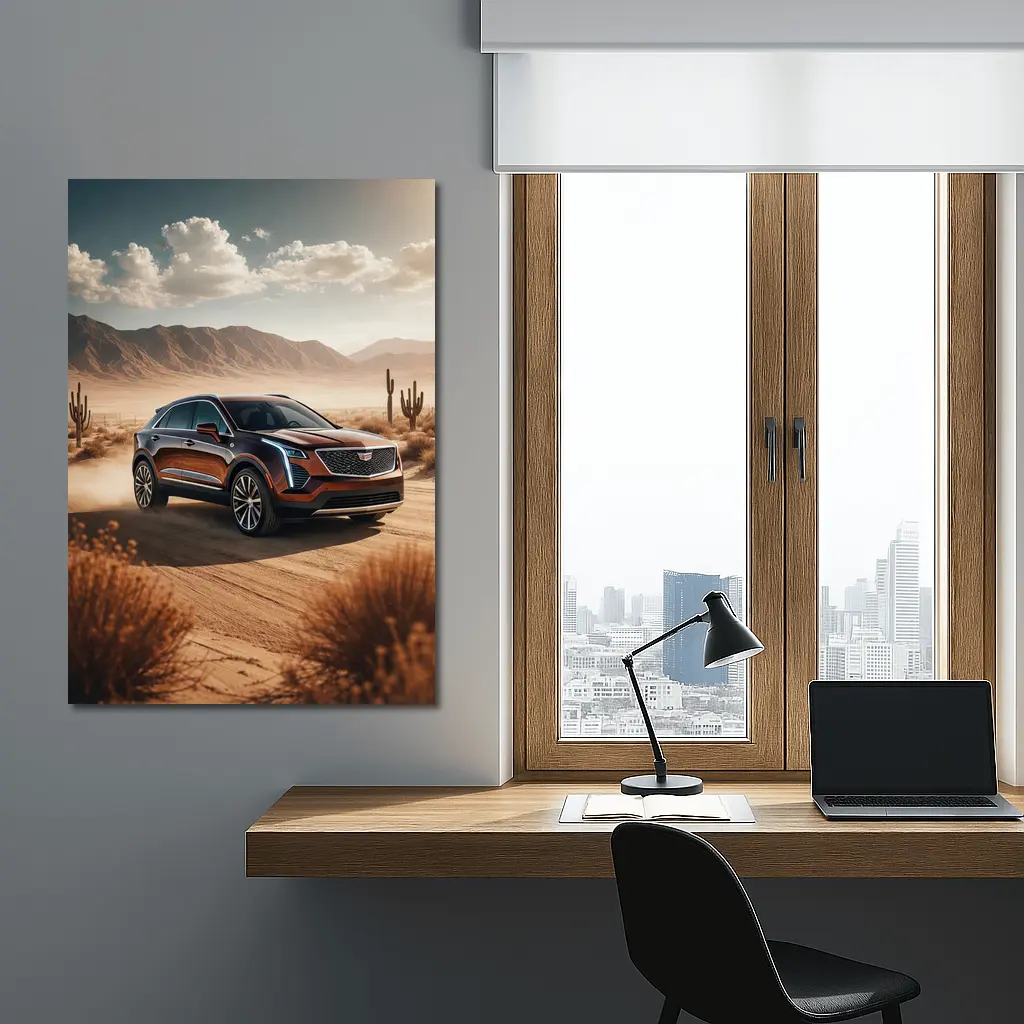 Cadillac XT4 SUV Desert Landscape Drive – Wall Art