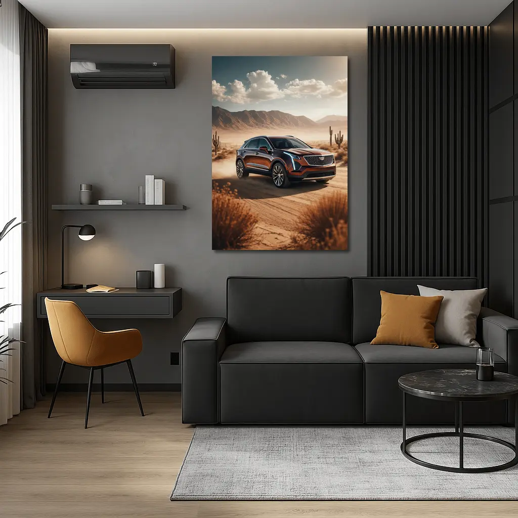 Cadillac XT4 SUV Desert Landscape Drive – Wall Art