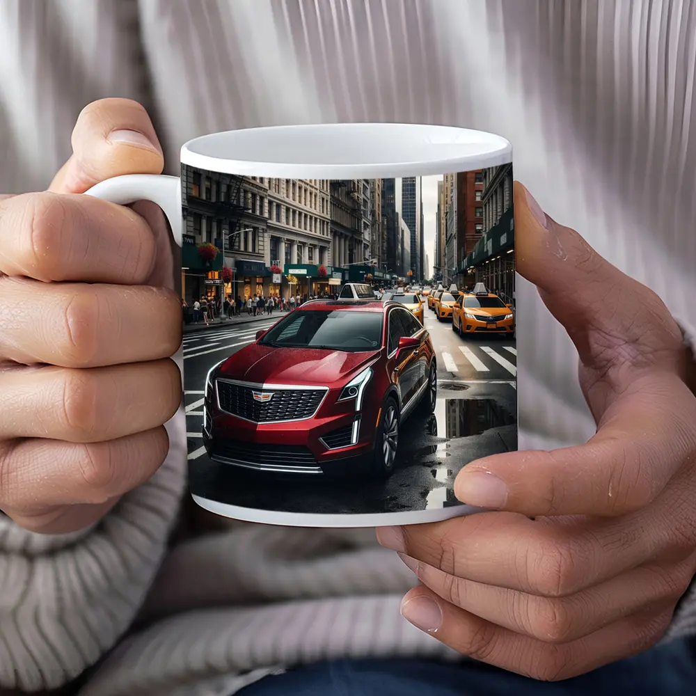 Cadillac XT5 Red SUV New York Street – Mugs