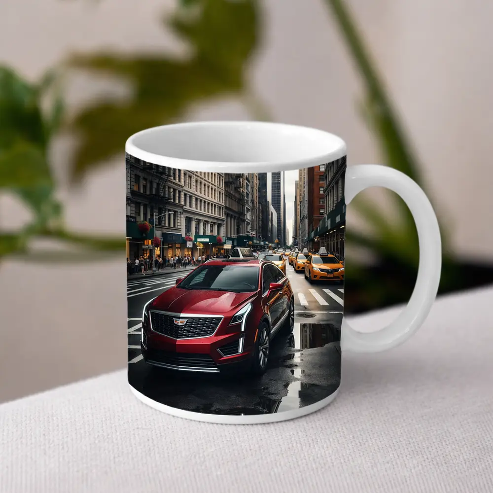 Cadillac XT5 Red SUV New York Street – Mugs