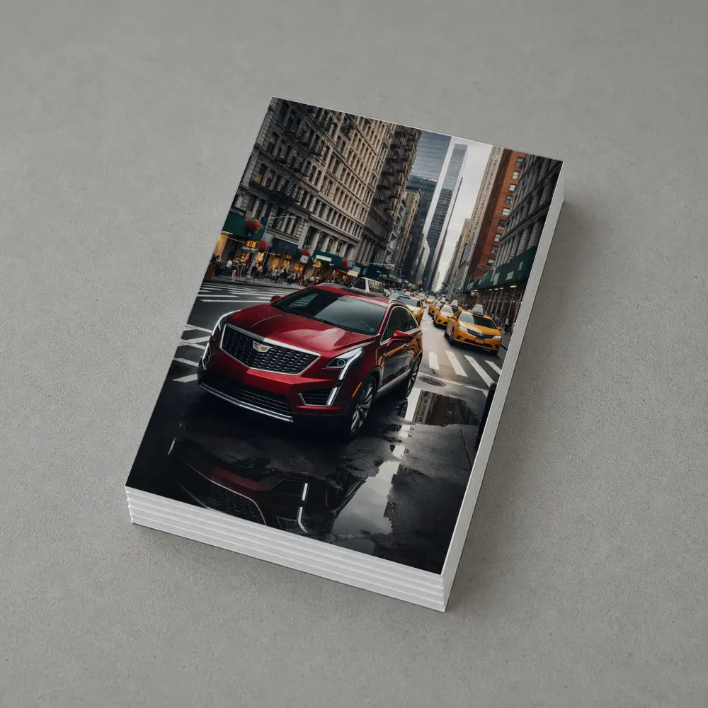 Cadillac XT5 Red SUV New York Street – Postcards