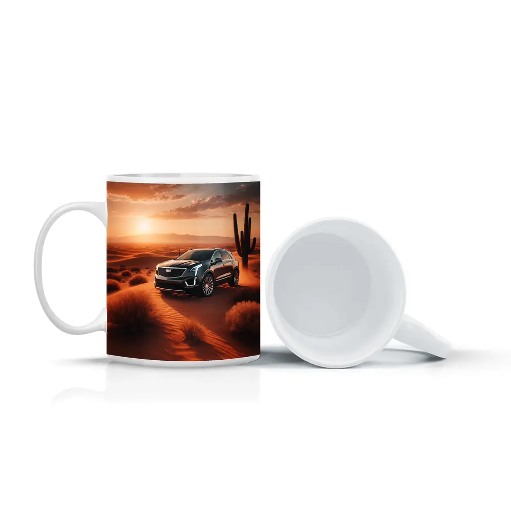 Cadillac XT5 Black SUV Desert Sunset – Mugs