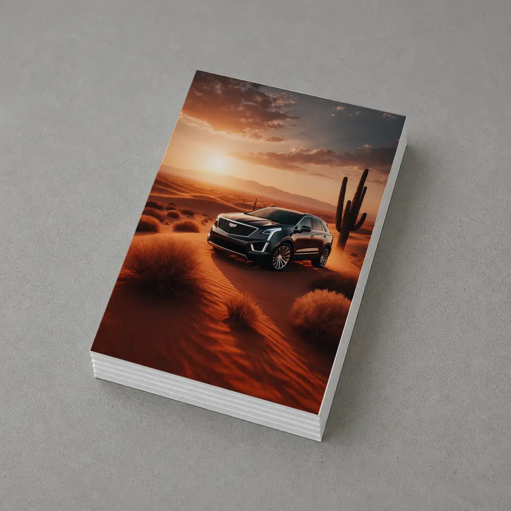 Cadillac XT5 Black SUV Desert Sunset – Postcards
