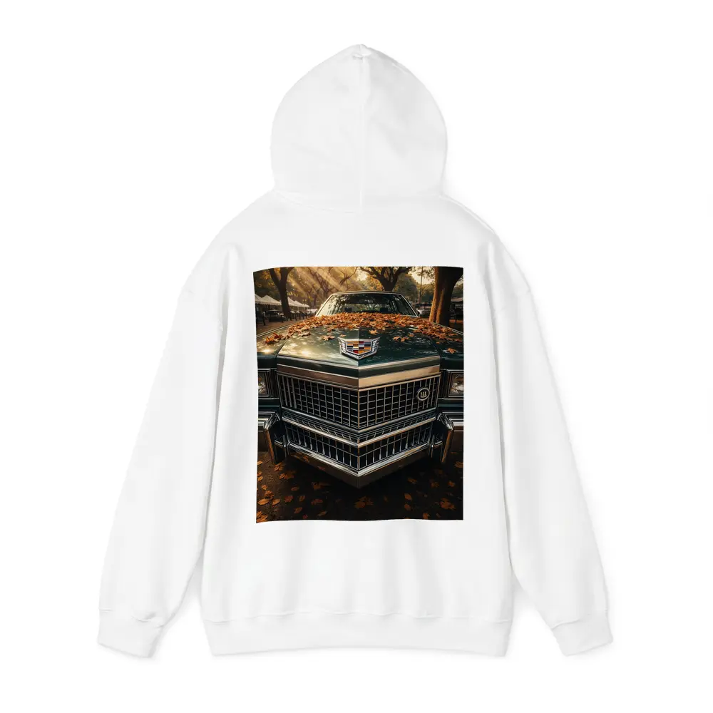 Cadillac Classic Car Hood Autumn Park – Hoodies